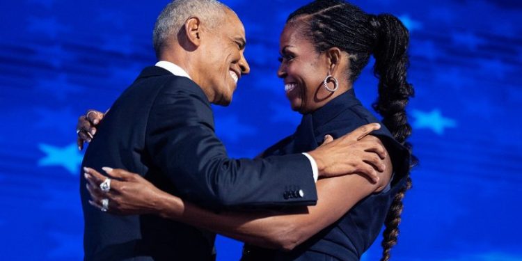 Crunch time: Harris to team up with Barack and Michelle Obama next week in key battlegrounds