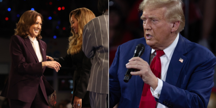 Harris ripped by Trump campaign after Beyoncé doesn’t perform at packed rally: ‘They lied to build a crowd’