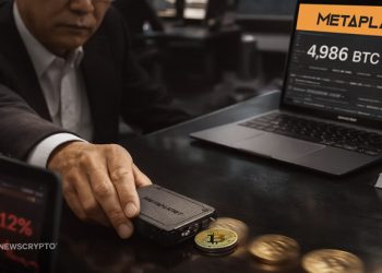 Metaplanet Moves 4,986 BTC to New Wallets; Stock Drops 12%