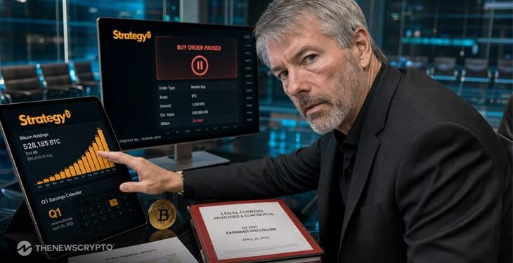 Strategy Pauses Bitcoin Buying Ahead of Q1 Earnings